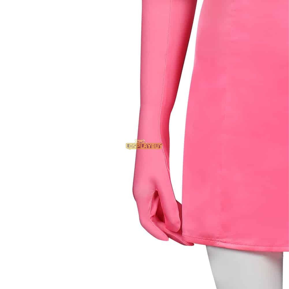 Movie Barbie 2023 Margot Robbie Barbie Pink Dress Suit Costume Cosplay Buy Uk 