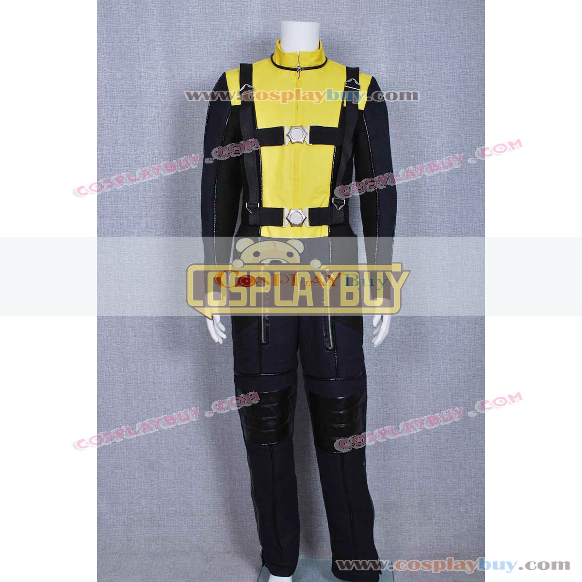 X Men First Class Dark Blue Yellow Uniform Cosplay Costume 7541