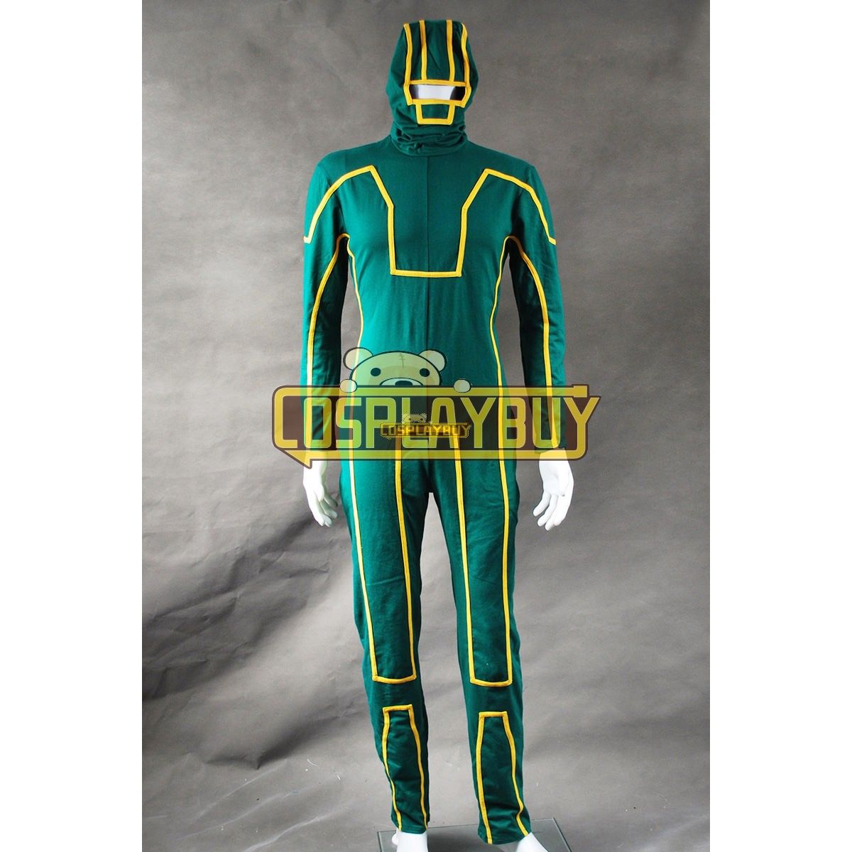 Kick Ass Cosplay Costume Dave Lizewski Green Outfit Jumpsuit 4255