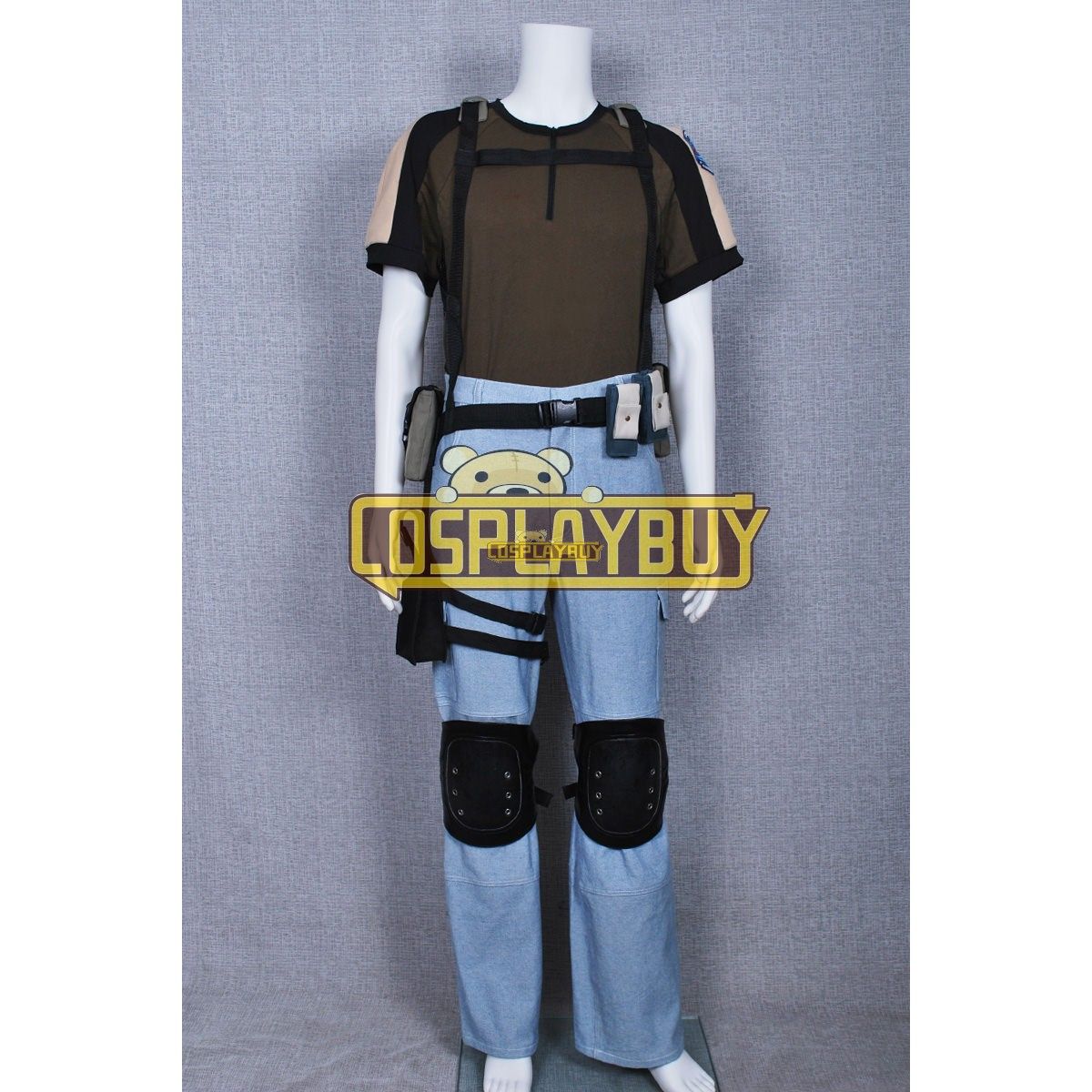 Resident Evil Chris Redfield Cosplay Costume 6436